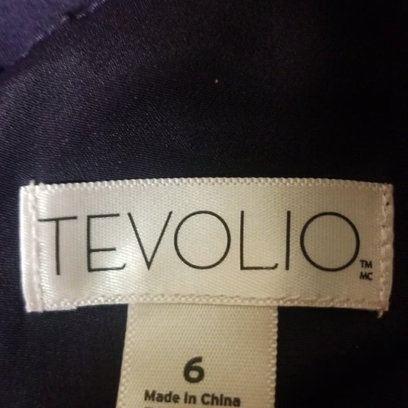 TEVOLIO DRESS PURPLE WOMENS SIZE 6 - Picture 9 of 16